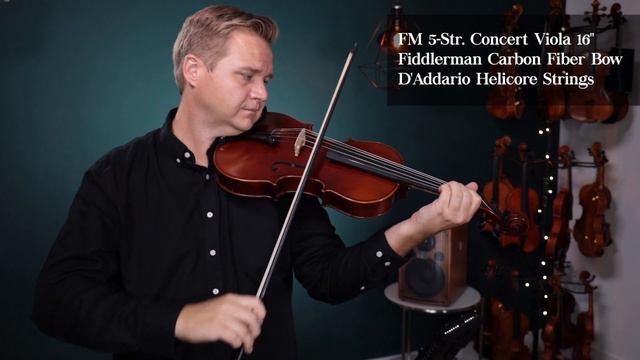 Fiddlerman Concert 5 String Viola 15.5" & 16" for Jon C. смотреть онлайн