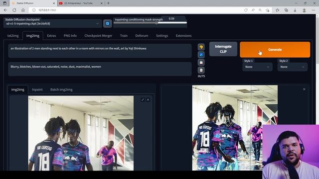 Stable Diffusion Consistent Style With 1.5 Img2img