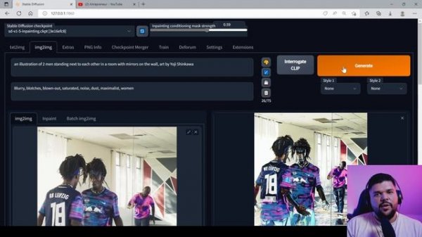 Stable Diffusion Consistent Style with 1.5 img2img