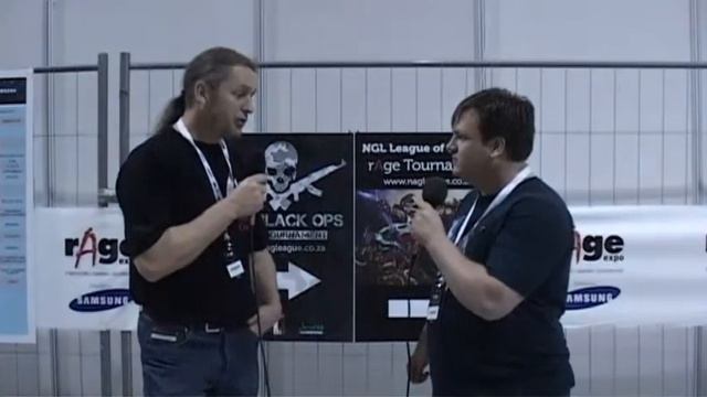 Interview with Eric LAN administrator at rAge2011 смотреть онлайн