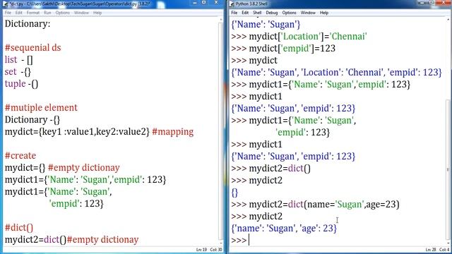 #14 | Python Tutorial for Beginners | Dictionaries(Creation And Accessing) |(Part-1)Tamil смотреть онлайн