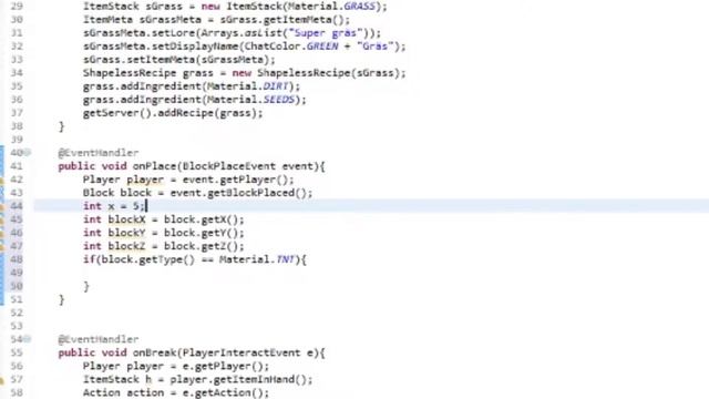 Java Bukkit Plugin Tutorial #3 - TNT Logger (Del 1) смотреть онлайн