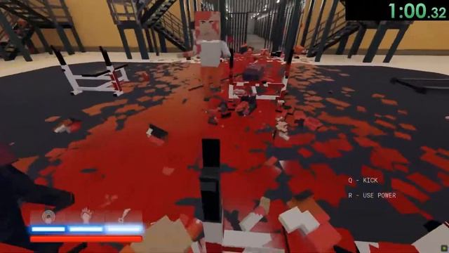 Paint The Town Red - Prison 100% Speedrun [1:59.950]