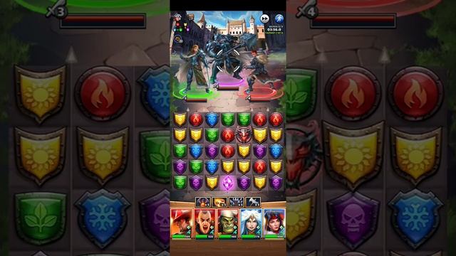 10 ЭТАП ЛЕГЕНДАРНОЕ ЖЕСТЬ (столкновение рыцарей) Empires puzzles смотреть онлайн
