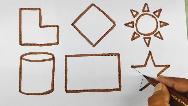 Preschool Learning for toddlers Learn Shapes,Colors,Educational video for Kids | 2d shapes drawing