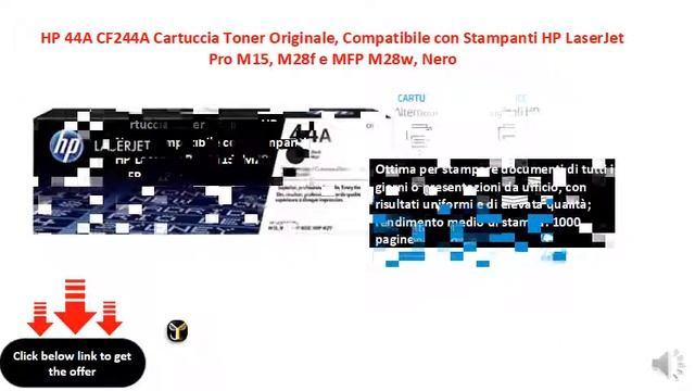 HP 44A CF244A Cartuccia Toner Originale, Compatibile con смотреть онлайн