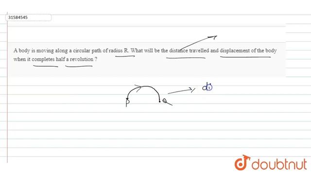 A body is moving along a circular path of radius R. What will be the distance смотреть онлайн