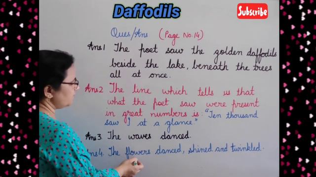 Poem: Daffodils | Question Answers | Word meanings | All Exercises | Class 6 | English Ferry смотреть онлайн