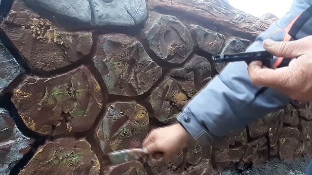 АРТ БЕТОН ПОКРАСКА СКАЗАЧНОГО ИСКУСТВЕННОГО КАМНЯ И ДЕРЕВА. смотреть онлайн