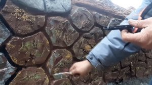 АРТ БЕТОН ПОКРАСКА СКАЗАЧНОГО ИСКУСТВЕННОГО КАМНЯ И ДЕРЕВА.