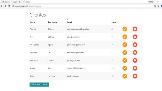 Curso de PHP 7 - Aula 50 - CRUD com PHP Procedural, MYSQL e Materialize CSS #5 смотреть онлайн