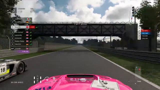 Gran Turismo SPORT Ford Mustang Pink Gr.3 Italy Monza win смотреть онлайн