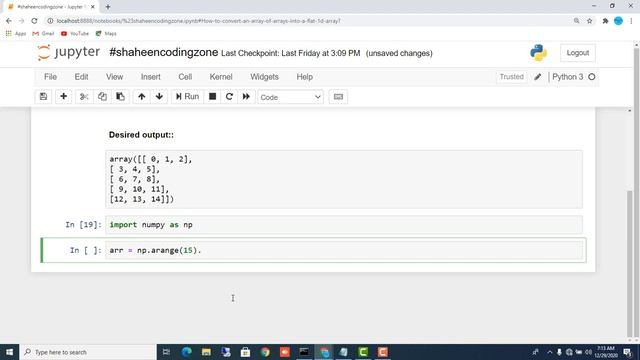 Convert one dimension to higher dimension?¶ | Python Tutorial For Beginners | #Shaheencodingzone смотреть онлайн