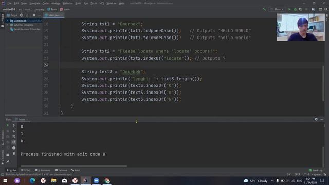 Жава сабагы 5 Java Strings (Строки Java,Жава Саптар) смотреть онлайн