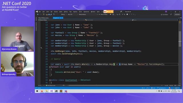 NET Conf 2020 Entity Framework Core 5 0 The Next Generation for Data Access смотреть онлайн