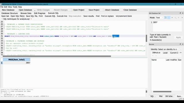 SQL techniques for Data Analysis смотреть онлайн