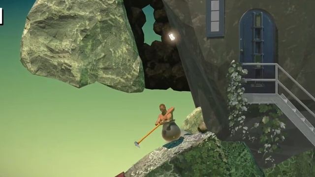 ТУТОР КАК ПРОЙТИ ФОНАРИ В ИГРЕ GETTING OVER IT!! смотреть онлайн