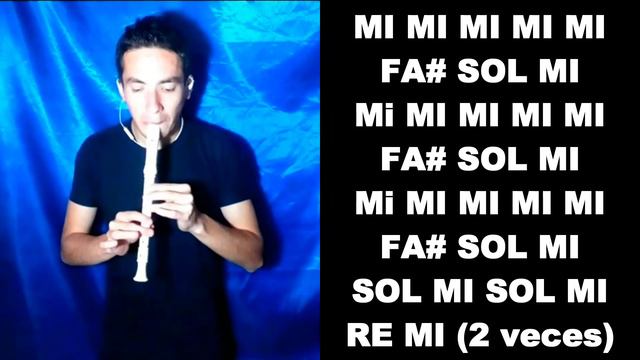 MAYORES Becky G Ft Bad Bunny FLAUTA DULCE NOTAS