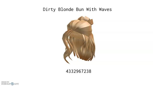 Roblox Girl Hair Codes // Black and Blonde смотреть онлайн