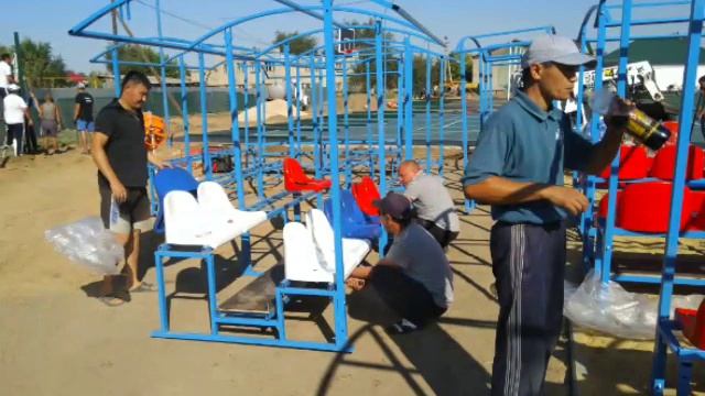 Открытие спортивной площадки в МБОУ СОШN1 с.Александров-Гай 30.08.2018 смотреть онлайн