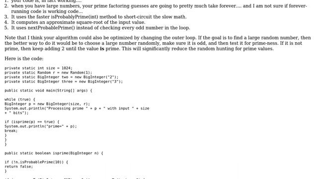 Code Review: BigInteger prime testing (3 Solutions!!) смотреть онлайн