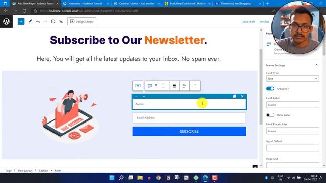 How To Add Email Newsletter Form in WordPress | Email Signup Form | Kadence Blocks смотреть онлайн