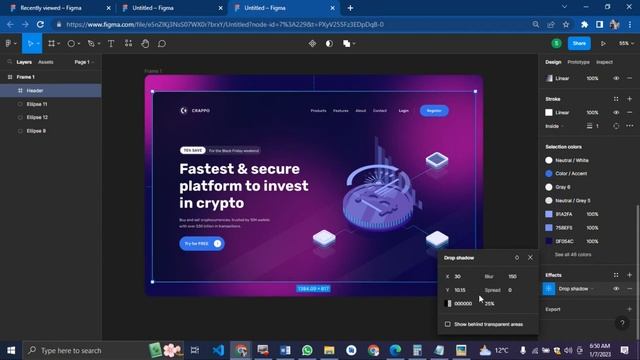 How to create a Glassmorphism ui design in Figma – 2023 Modern Figma UI Tutorial смотреть онлайн