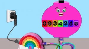 Low Battery Overcharging 0 to 1 Million Flip Clock Style (Speedo) Rainbow Numbers