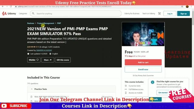 Udemy Free Online Courses with Certificate | Udemy 100% OFF Coupons | Udemy Free Practice Tests смотреть онлайн