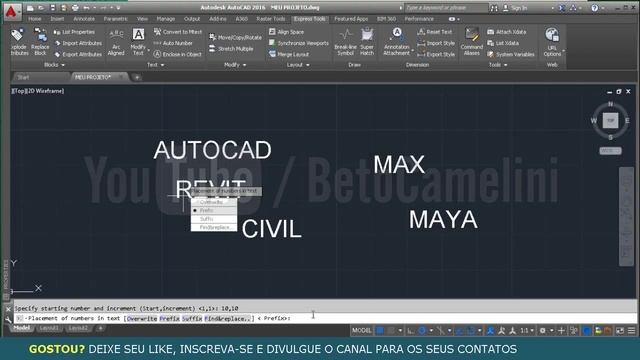 AutoCAD 260 EXPRESS TOOLS TEXT AUTO NUMBER смотреть онлайн