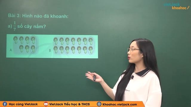 Toán lớp 3 - Cánh diều - trang 61, 62: Một phần bảy. Một phần tám. Một phần chín (HAY NHẤT) смотреть онлайн