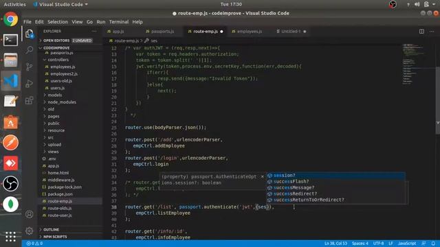 Passport Authentication | Passport JWT Strategy | Part #39 | Node Js tutorial in Hindi 2021 смотреть онлайн