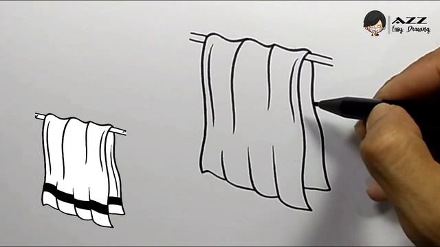 How to draw a Towel step by step смотреть онлайн