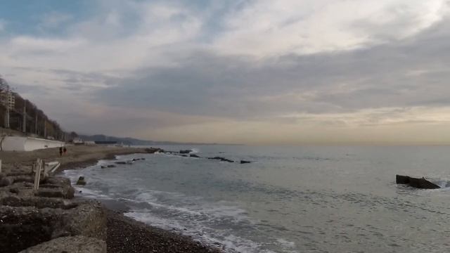 Пляж Мацеста. В этом видео я покажу набережную и пляж Мацесты. смотреть онлайн