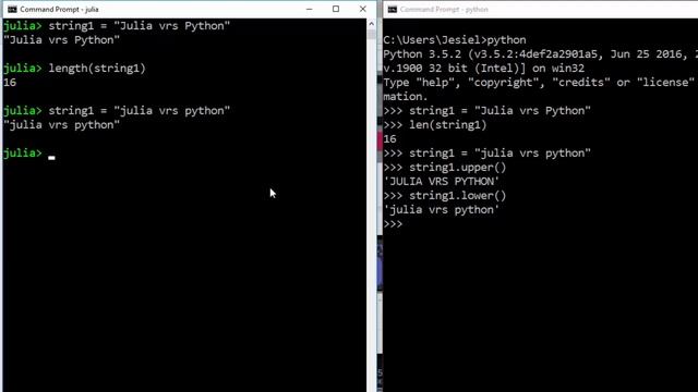 Julia Vs Python Tutorials - Strings смотреть онлайн