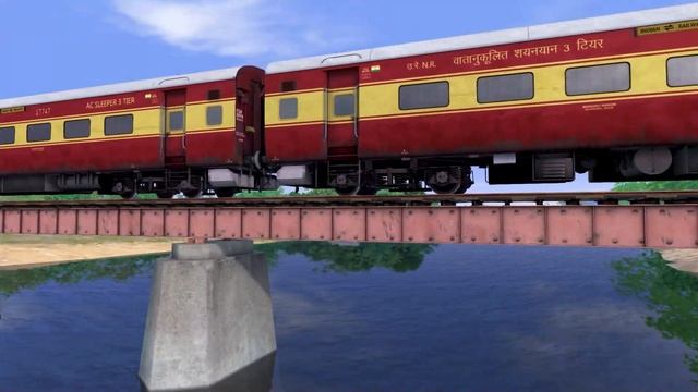 Rjdhani Express Train Rescue From Bridge By WDM3D - Train Simulator 2022 || Indian Train Driver смотреть онлайн