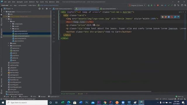 Show Data in Order-Item Component смотреть онлайн