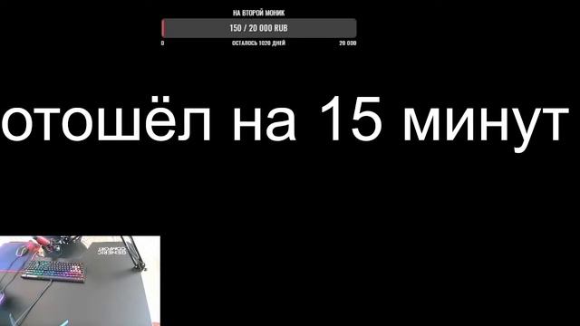Стрим с вебкой+донаты собираем на 2 монитор #Поззизалети смотреть онлайн