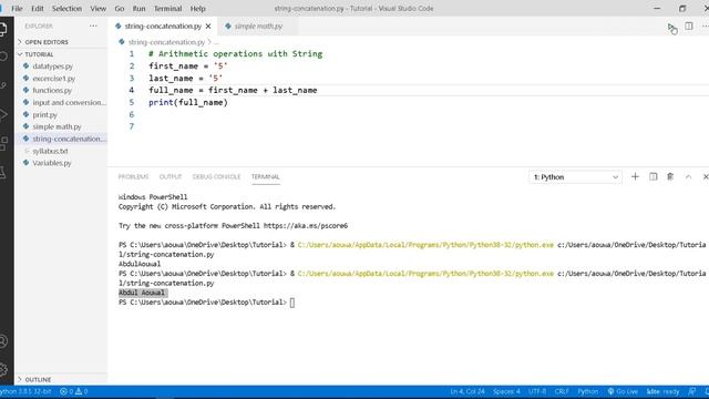 Python Bangla Tutorial 2021: Python String Concatenation смотреть онлайн