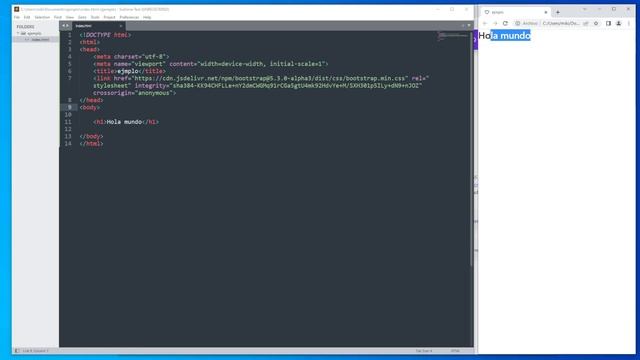como INSTALAR BOOTSTRAP en SUBLIME TEXT ? смотреть онлайн