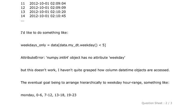 Pandas : in pandas how can I groupby weekday() for a datetime column? смотреть онлайн