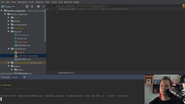 Project: Family Organizer - Part 3: Create login pages and handle middleware смотреть онлайн