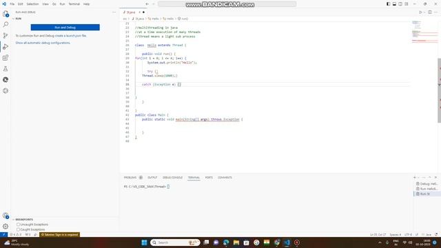 part1 : multithreading in Java by extends keyword , inheritance , using thread class смотреть онлайн