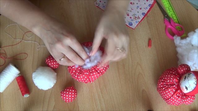 МК "Неваляшка" из ткани от Тимофеевой Марины смотреть онлайн