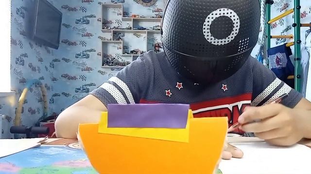 Как сделать качающийся кораблик.Из бумаги и картона смотреть онлайн