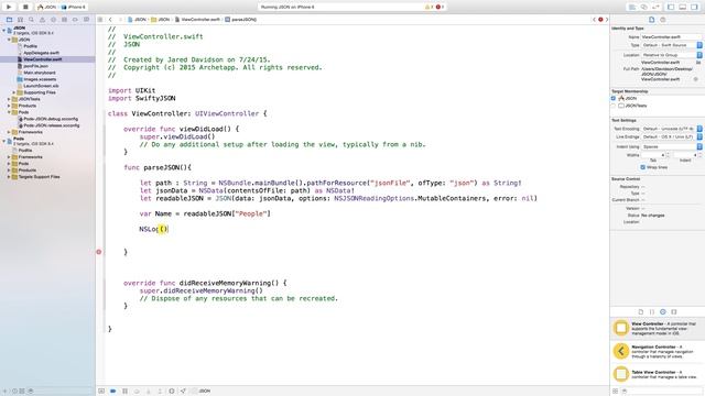 Working with JSON! (Swift in Xcode) смотреть онлайн
