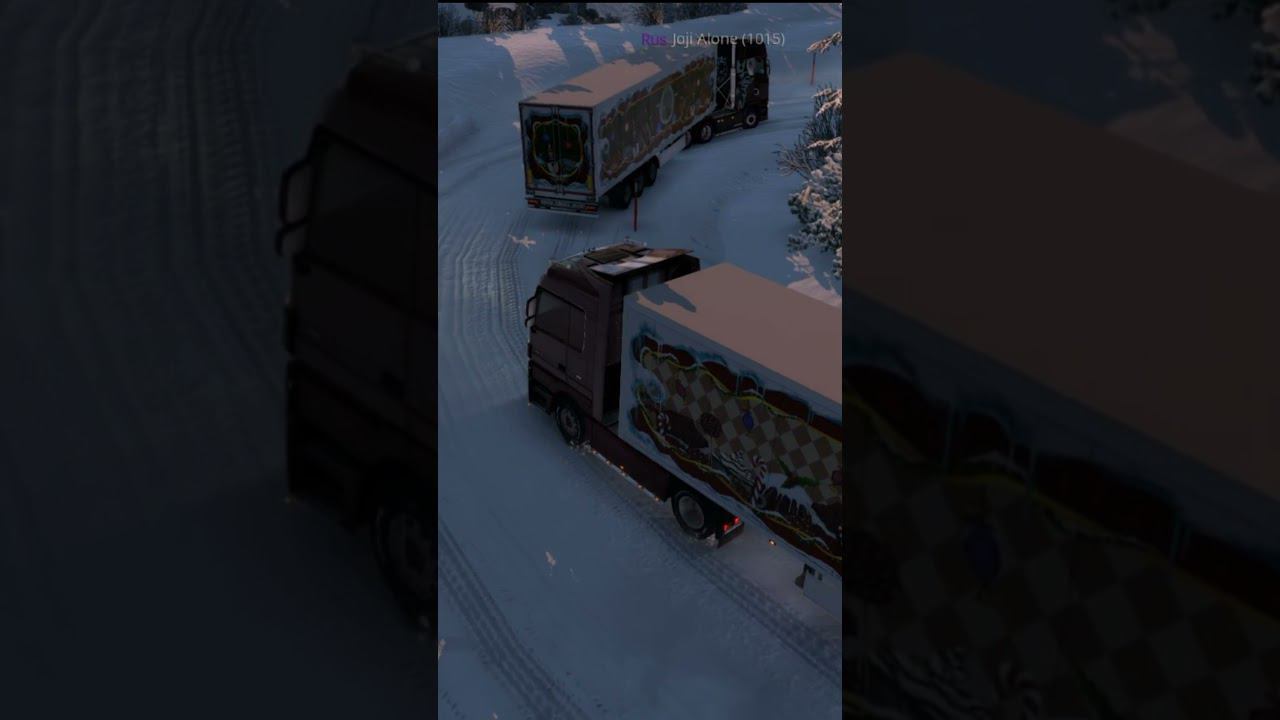 Пробки в новогодний ивент! TruckersMp | Euro Truck Simulator 2 смотреть онлайн