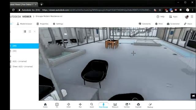 Using WASD keys and mouse in a Revit Model on Autodesk Viewer смотреть онлайн