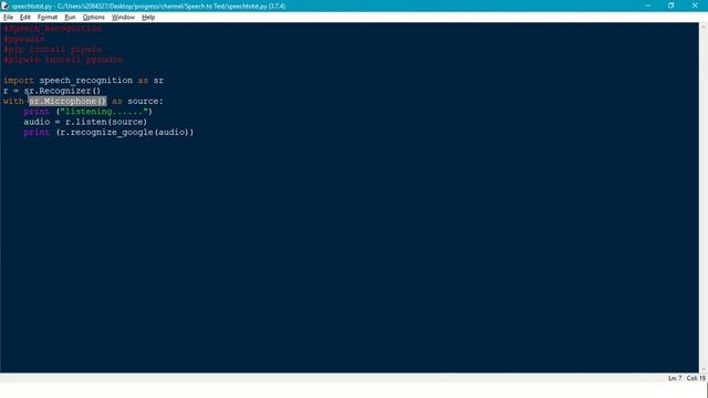 Speech to Text Converter using Python | Simple Python Code | Short video tips смотреть онлайн