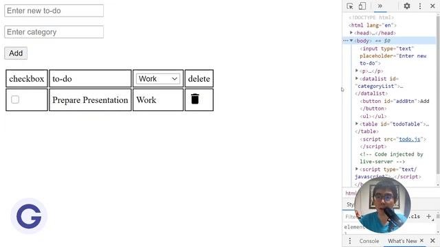 To-do List #5 Filter by category - Learning JavaScript via mini-projects смотреть онлайн